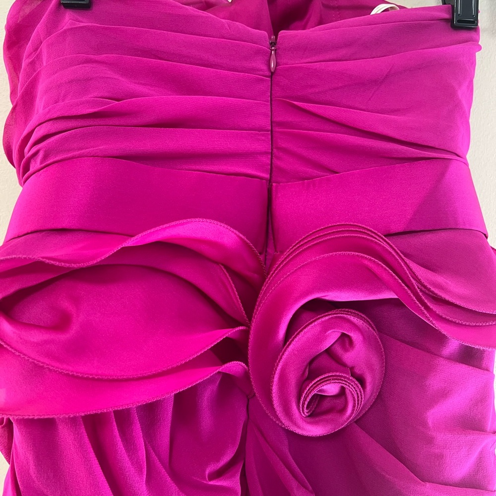 Marchesa Notte Pink Strapless Dress - Picture 7 of 13